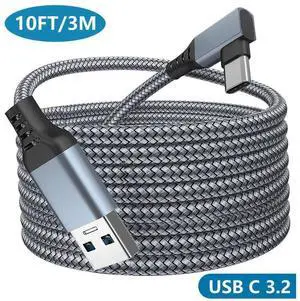 USB 3.0 USB A to USB C Cable for Quest 2 VR Link Cable 10FT/3M, VR Headset Charging Cable for Oculus Quest 2/1, 5Gbps USB C 3.2 Gen 1 High Speed Data Transfer & Fast Charging Cord for Gaming PC 10 ft.