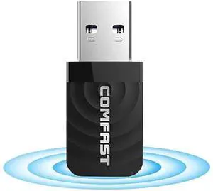 USB Wi-Fi Dongle,1300Mbps USB WiFi Adapter for Desktop PC Laptop, WiFi Dongle Dual Band 2.4GHz/5.8GHz Wireless WiFi USB for PC Desktop Laptop, Support Windows XP/7/8/8.1/10 Mac 10.9-10.14 eokCXOY