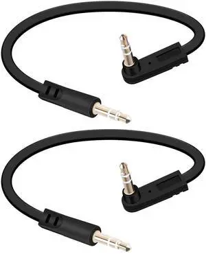 3.5mm Flat Audio Cable,90 Degree 3.5mm Male to Male Flat Headphone Jacks Audio Cable for Car Audio Systems,Home Speakers,Phones,Tablets,2Pack(0.15M 3.5mm Flat Audio Cable,90 Degree 3.5mm Male to Male Flat Headphone Jacks Audio Cable for Car Audio Systems,Home Speakers,Phones,Tablets,2Pack(0.15M