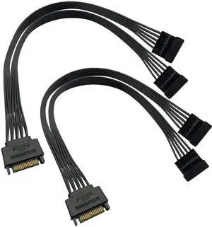 SATA Power Splitter Cable SSD Power Cable HDD Power SATA Splitter Extension Cable 24 Inches (2 Pack) SATA Power Splitter Cable SSD Power Cable HDD Power SATA Splitter Extension Cable 24 Inches (2 Pack)