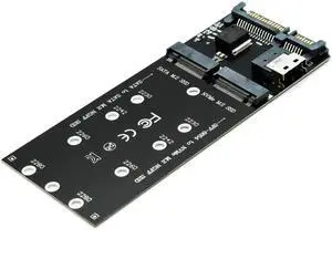 Combo M.2 NVMe SSD to SFF-8654 Slimline SAS(PCIe),NGFF to SATA Adapter Card (Not Support NVEM SSD to SATA or M.2SATA to SFF-8654) Combo M.2 NVMe SSD to SFF-8654 Slimline SAS(PCIe),NGFF to SATA Adapter Card (Not Support NVEM SSD to SATA or M.2SATA to SFF-8654)
