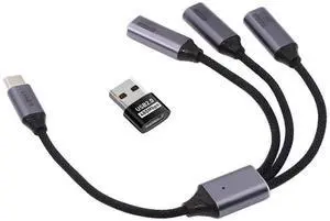 USB 2.0 USB-C Splitter Y Cable USB Type-C 1 to 3 Hub Cable Split Adapter for for Laptop Desktop Phone Mouse Keyboard Printer Disk 27CM USB 2.0 USB-C Splitter Y Cable USB Type-C 1 to 3 Hub Cable Split Adapter for for Laptop Desktop Phone Mouse Keyboard Printer Disk 27CM