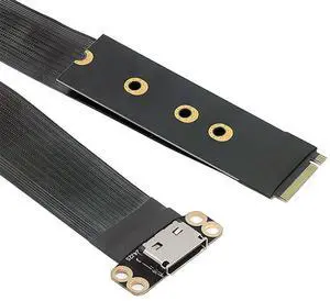 M.2 M-Key 2280 NGFF PCI-E4.0 to Oculink SFF-8612 SFF-8611 Host Cable 15cm for NVME U.2 SSD eGPU M.2 M-Key 2280 NGFF PCI-E4.0 to Oculink SFF-8612 SFF-8611 Host Cable 15cm for NVME U.2 SSD eGPU