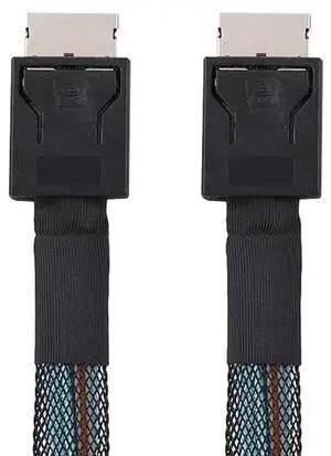 Straight Type Connector OcuLink PCI-Express SFF-8611 4i Male to PCIe SFF-8611 Male Data Active Cable for External eGPU SSD, 50cm Straight Type Connector OcuLink PCI-Express SFF-8611 4i Male to PCIe SFF-8611 Male Data Active Cable for External eGPU SSD, 50cm