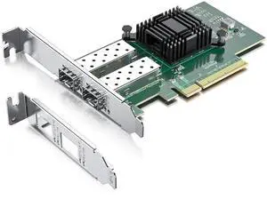 10Gb SFP+ PCI-E Network Card NIC, with Intel 82599ES Chip, Dual SFP+ Ports, Compare to Intel X520-DA2 (E10G42BTDA), PCIe X8, Ethernet LAN Network Adapter Support Windows/Linux/VMware 10Gb SFP+ PCI-E Network Card NIC, with Intel 82599ES Chip, Dual SFP+ Ports, Compare to Intel X520-DA2 (E10G42BTDA), PCIe X8, Ethernet LAN Network Adapter Support Windows/Linux/VMware