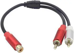 Gold-Plated Red/White Double RCA Male Head to RCA Female Stereo Audio Extension Cable, Flexible PVC Audio Cable for Speakers,Home Theaters, High-Definition Tvs and Game Consoles(30 CM) Gold-Plated Red/White Double RCA Male Head to RCA Female Stereo Audio Extension Cable, Flexible PVC Audio Cable for Speakers,Home Theaters, High-Definition Tvs and Game Consoles(30 CM)