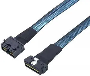 SAS4.0 PCIE Slimline LP Low Profile SFF-8654 8i to SFF-8643 8i 36P Adapter Cable 100CM SAS4.0 PCIE Slimline LP Low Profile SFF-8654 8i to SFF-8643 8i 36P Adapter Cable 100CM