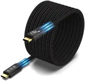 16.5FT USB C Cable 3.2 Gen 2X2 20Gbps, 5M Type C 4K@60Hz UHD Video 5A/100W PD3.0 Fast Charge Cord with E-Marker Compatible with Thunderbolt 3/4 MacBook Pro Galaxy Pixel Monitor 16.5FT USB C Cable 3.2 Gen 2X2 20Gbps, 5M Type C 4K@60Hz UHD Video 5A/100W PD3.0 Fast Charge Cord with E-Marker Compatible with Thunderbolt 3/4 MacBook Pro Galaxy Pixel Monitor