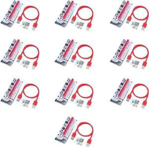 10PCS 60cm 008S PCI-E Riser Cards 1X 16X USB3.0 Adapter Riser Card Cable Wire for BTC Miner Mining 10PCS 60cm 008S PCI-E Riser Cards 1X 16X USB3.0 Adapter Riser Card Cable Wire for BTC Miner Mining