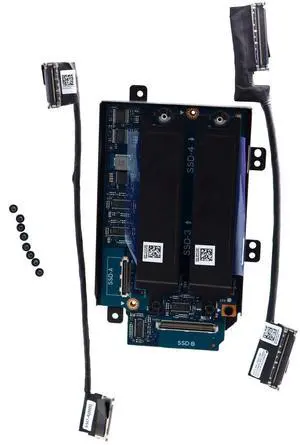 Deal4GO SATA Interposer Board D3P25 LS-J106P to NVMe M.2 SSD Hard Drive SSD-3 and SSD-4 w/ 2.5" HDD Bracket R24Y6 for Dell Alienware Area-51m R2 Deal4GO SATA Interposer Board D3P25 LS-J106P to NVMe M.2 SSD Hard Drive SSD-3 and SSD-4 w/ 2.5" HDD Bracket R24Y6 for Dell Alienware Area-51m R2