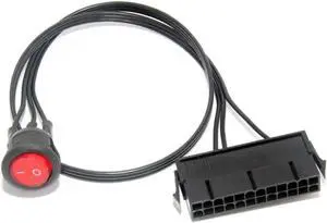 WISDUM 24 Pin Cable Switch cable 24Pin Power Supply Synchronizer ATX Mining Power Start Switch Power tester cable Computer Adaptor WISDUM 24 Pin Cable Switch cable 24Pin Power Supply Synchronizer ATX Mining Power Start Switch Power tester cable Computer Adaptor