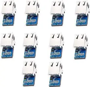 WISDUM USR-K7 Low Cost TTL UART to Ethernet Module 10/100Mbps Super Port Ethernet to Serial Module Support Modbus RTU to Modbus TCP with RJ45 Port (10PCS) WISDUM USR-K7 Low Cost TTL UART to Ethernet Module 10/100Mbps Super Port Ethernet to Serial Module Support Modbus RTU to Modbus TCP with RJ45 Port (10PCS)