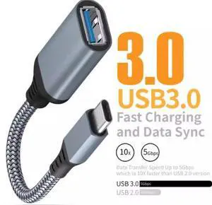 OTG Data Cable Type C To USB 3.0 Adapter A Male to Female Extension Cable Mobile Phone TabletPc Car grey OTG Data Cable Type C To USB 3.0 Adapter A Male to Female Extension Cable Mobile Phone TabletPc Car grey