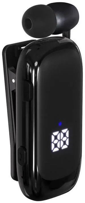 K88 Retractable Reel Clip-On Bluetooth Headset Business & Sports, 20H Playtime, 5.4V, LED Display, Vibration Alert black K88 Retractable Reel Clip-On Bluetooth Headset Business & Sports, 20H Playtime, 5.4V, LED Display, Vibration Alert black