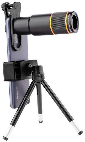 22X Telephoto Lens for Phone High-Power Zoom, Concert Binoculars, Telescope Attachment, Metal Build, Optical Glass 22X Telephoto Lens for Phone High-Power Zoom, Concert Binoculars, Telescope Attachment, Metal Build, Optical Glass