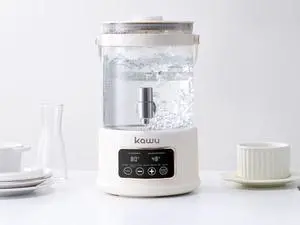 Kawu Electric Kettle Glass Teapot 2.5L Glass Material 304 Stainless Steel Heating Plate Removable Suitable for Brewing Coffee, Tea, Flower Tea, and Fruit Tea