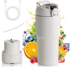 Kawu Portable electric juicer, 304 stainless steel blade, keeps hot or cold for more than 8 hours, suitable for various occasions, outdoor, dormitory, office, etc.