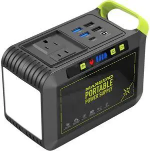 Portable Power Station 88Wh Camping Lithium Battery Solar Generator Fast Charging with AC Outlet 120W Peak Power Bank(Solar Panel Optional) for Home Backup Outdoor Emergency RV Van Hunting