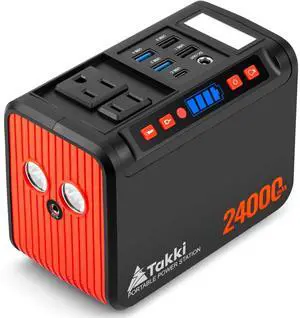 88.8Wh Portable Power Station Lithium Battery Solar Generator Power Bank with 110V AC Outlet Battery Backup for Camping Home Use Emergency(Solar Panel Optional)