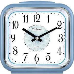 Eyesoul 5.5" Large Analog Alarm Clock Silent Non Ticking, Gentle Wake, Beep Sounds, Increasing Volume, Battery Operated Snooze and Manual Light, Easy Set Eyesoul 5.5" Large Analog Alarm Clock Silent Non Ticking, Gentle Wake, Beep Sounds, Increasing Volume, Battery Operated Snooze and Manual Light, Easy Set