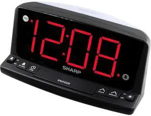 Eyesoul LED Digital Alarm Clock  Simple Operation - Easy to See Large Numbers, Built in Night Light, Loud Beep Alarm with Snooze, Bright Big Red Digit Display