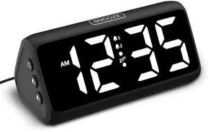 Eyesoul Digital Alarm Clocks for Bedrooms, Loud Alarm Clock with Dual Alarms, Bold Digits, 5 Dimmers, 4 Volumes, Snooze, Bedside Clock for Deep Sleepers Kids Teens Seniors, Plug in Clock, Easy to Set Eyesoul Digital Alarm Clocks for Bedrooms, Loud Alarm Clock with Dual Alarms, Bold Digits, 5 Dimmers, 4 Volumes, Snooze, Bedside Clock for Deep Sleepers Kids Teens Seniors, Plug in Clock, Easy to Set