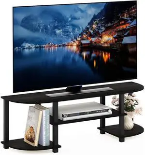 Eyesoul Turn-S-Tube Wide TV Entertainment Center, Espresso/Black