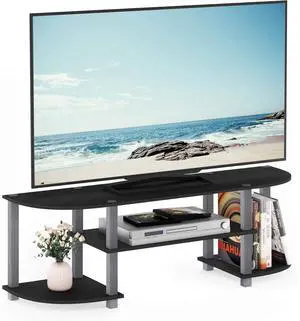 Eyesoul Turn-S-Tube Wide TV Entertainment Center, Black/Grey