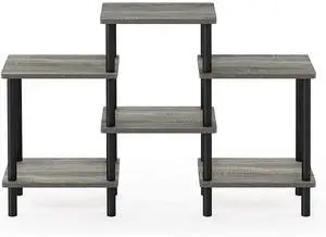 Eyesoul Turn-N-Tube DIY Multipurpose Combination Rack, French Oak Grey/Black