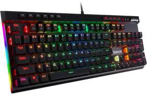 Eyesoul K580 VATA RGB LED Backlit Mechanical Gaming Keyboard with Macro Keys & Dedicated Media Controls, Hot-Swappable Socket, Onboard Macro Recording (Blue Switches)