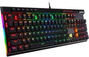 Eyesoul K580 VATA RGB LED Backlit Mechanical Gaming Keyboard with Macro Keys & Dedicated Media Controls, Hot-Swappable Socket, Onboard Macro Recording (Brown Switches)