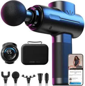 Eyesoul Massage Gun Deep Tissue FSA Eligible, Christmas Birthday Gifts for Women Men, HSA Portable Percussion Muscle Massager with Bluetooth, Handheld Device for Back and Neck, Carry Case Eyesoul Massage Gun Deep Tissue FSA Eligible, Christmas Birthday Gifts for Women Men, HSA Portable Percussion Muscle Massager with Bluetooth, Handheld Device for Back and Neck, Carry Case