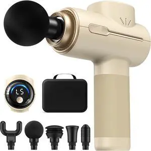Eyesoul Massage Gun Deep Tissue FSA Eligible, Christmas Birthday Gifts for Women Men, HSA Portable Percussion Massager for Back and Neck, Handheld Device with Carry Case, Active Tan Eyesoul Massage Gun Deep Tissue FSA Eligible, Christmas Birthday Gifts for Women Men, HSA Portable Percussion Massager for Back and Neck, Handheld Device with Carry Case, Active Tan