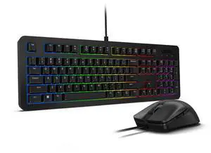 Legion KM310 RGB Wired Gaming Keyboard & Mouse Combo - K310 Keyboard w/Silent Operation & Compact Water-Resistant Design - M300S Mouse with 8000 Adjustable DPI, 220 IPS, 6 Programmable Buttons