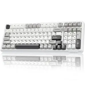 F99 Wireless Mechanical Keyboard,Tri-Mode BT5.0/2.4GHz/USB-C Hot Swappable Custom Keyboard,Pre-lubed Linear Switches,RGB Backlit Computer Gaming Keyboards for PC/Tablet/PS/Xbox