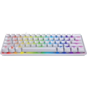 Razer Huntsman Mini 60 Percent Wired Optical Clicky Switch Gaming Keyboard with Chroma RGB Backlighting, PBT Keycaps, Mechanical Keyboards for PC Gaming Computer, Mercury White Razer Huntsman Mini 60 Percent Wired Optical Clicky Switch Gaming Keyboard with Chroma RGB Backlighting, PBT Keycaps, Mechanical Keyboards for PC Gaming Computer, Mercury White