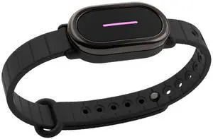 4 Long-Distance Relationship Smart Bracelet for Couples to Feel Connected (1 Unit) Long Battery Life, Bluetooth Connection, Haptic Vibration, Compatible with iOS and Android (Black)