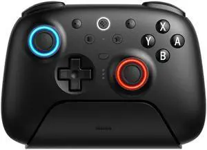 Ultimate 2 Bluetooth Controller for Switch/Switch 2 & Windows PC, Switch Pro Controller with TMR Joysticks, Switchable Hall Effect/Tactile Triggers, Vibration and Motion Control - Black