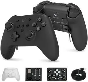 KK3 MAX Controller (No Drift) for Switch/PC/Android/MacOS/IOS with 4 Back Buttons, Hall Joysticks and Triggers, Maglev/Rotor/HD Vibration,1000Hz Polling Rate, RGB lights