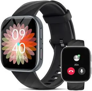 Smart Watch for Men Women(Make/Answer Call), 1.85" Smartwatch with 24/7 Heart Rate & Blood Pressure Monitor, Blood Oxy-gen Sleep Tracking, 120+ Sports Fitness Trackers for iPhone Android