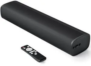 TV Sound Bar, Sound Bars for Smart TV Bluetooth 5.0 Soundbar 50W 17Inch Soundbars with ARC/Optical/AUX Connection Surround for Home Theater Audio TV/PC/Gaming/Projectors