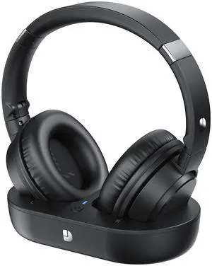 Wireless Headphones for TV, TV Headphones Wireless for Seniors, Versatile Charging Dock with Transmitter, Instant Audio Sync, 65-Hour Battery Life, Ideal Gift for Parents & Seniors