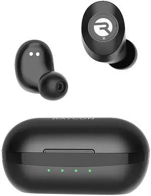 Everyday Earbuds Classic Bluetooth Wireless with Microphone - Stereo Sound, Active Noise Canceling, in-Ear Bluetooth Headset True Wireless Earbuds 32 Hours Playtime (Black)