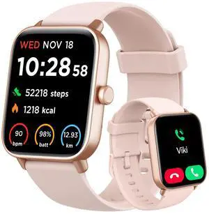 Smart Watch for Women Android & iPhone, Alexa Built-in, IP68 Waterproof Activity Fitness Tracker with Bluetooth Call (Answer/Make), 1.8" Smartwatch with Heart Rate/SpO2/Sleep Monitor, 100+ Sports Mode