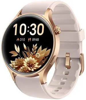 Smart Watch for Women, 1.32'' AMOLED Ultra-Clear Screen Activity Trackers with Heart Rate/Sleep/SpO2 Monitor, Smartwatch for iPhone/Samsung/Android, 110+ Sport Modes Waterproof Fitness Watch