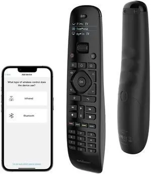U2 Universal Remote with Backlit Button, All in One Universal Remote Control with App Control, Custom Macros, Compatible with Smart TVs,Sound Bar and DVD/Blu-ray Players, and More