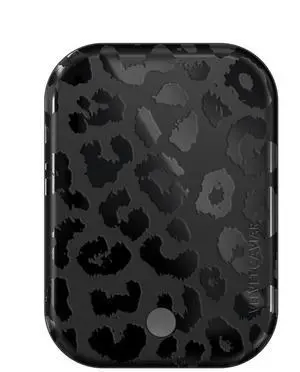 Battery Pack Compatible with MagSafe - Magnetic Portable Power Bank with USB-C Cable - Slim Pod Charger for iPhone 12 13 14 15 - Fast Charging 5000 mAh - Black Leopard