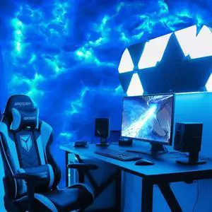 ,New 3D Thundercloud LED Light Cotton Lightning Cloud Colorful Atmosphere Night Light, DIY Creative Cloud Lights Gaming Room Garage Club Bar dj Party,16 Feet