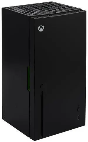 Xbox Series X Replica Mini Fridge  Thermoelectric 4.5L Cooler for 8 Cans, AC/DC Powered Portable Beverage & Snack Storage, Gamer Room, Office, Car Essential