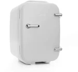 Mini Fridge Cooler and Warmer, (4Liter / 6Can) Portable Compact Personal Fridge, AC/DC Thermoelectric System, 100% Freon-Free Eco Friendly for Home, Office and Car